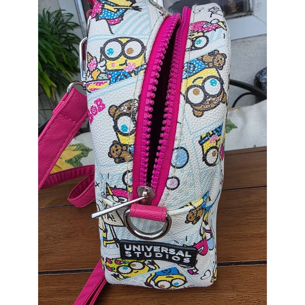 Authentic Minion Despicable Me Mini Backpack Universal Studios Bob & Kevin Comic